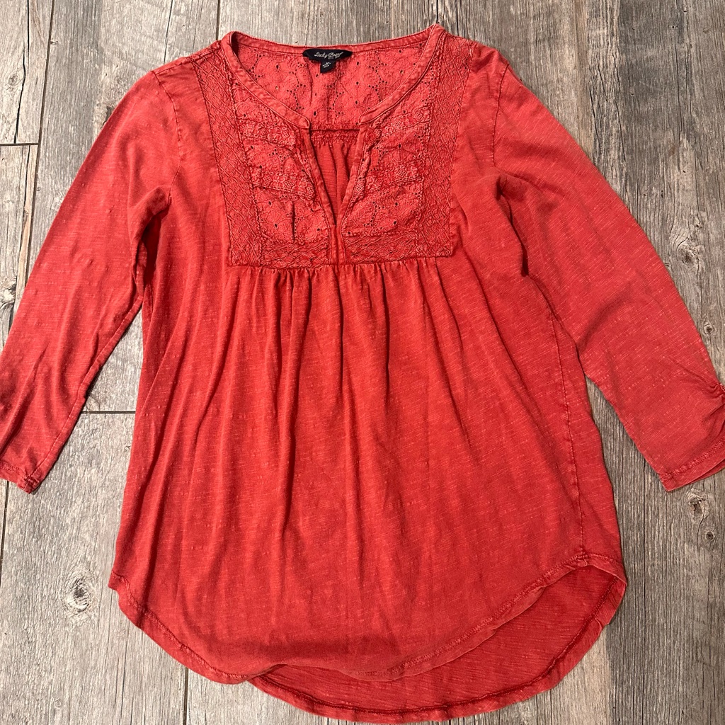 Lucky Brand Red Blouse